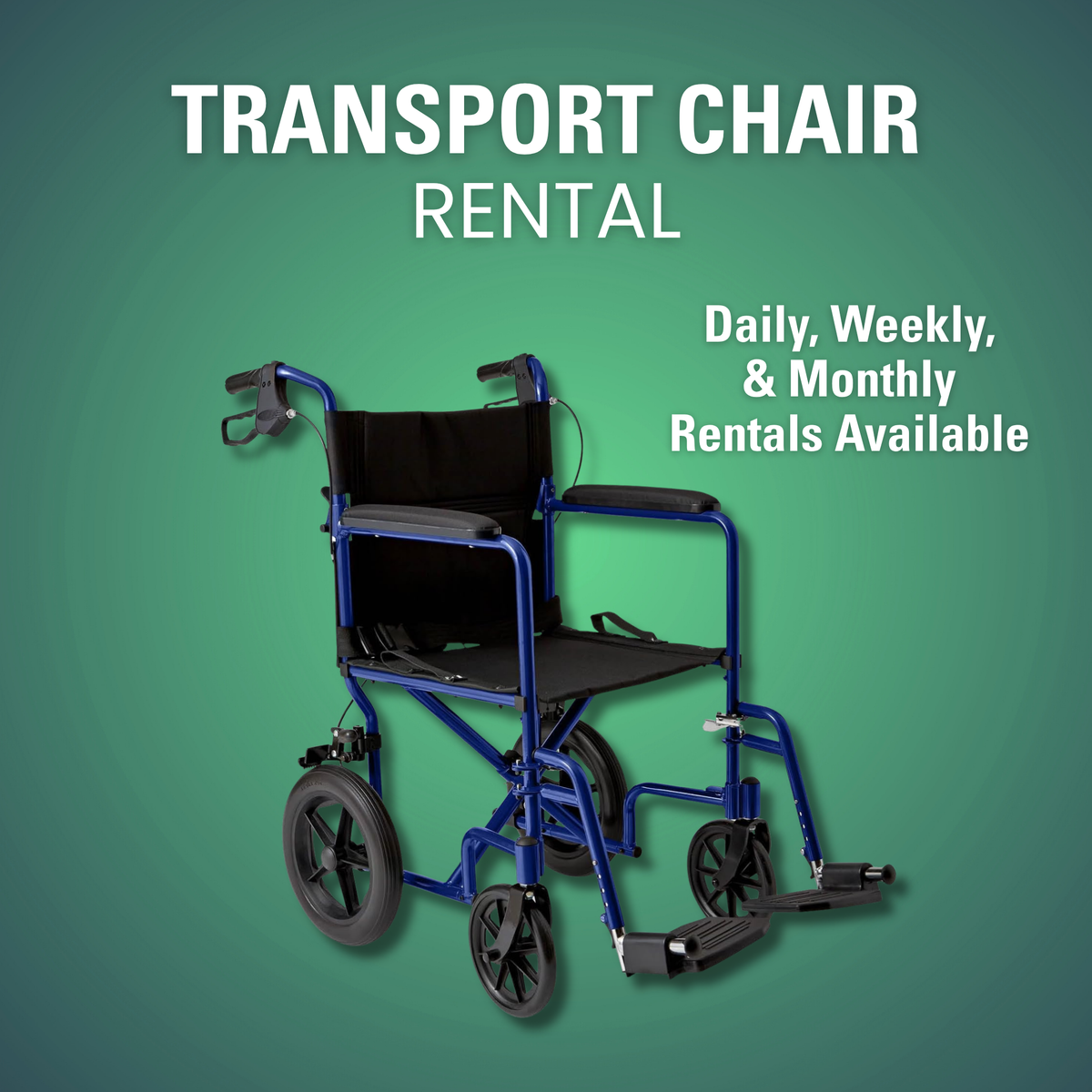 Transport chair rental in Durham Region