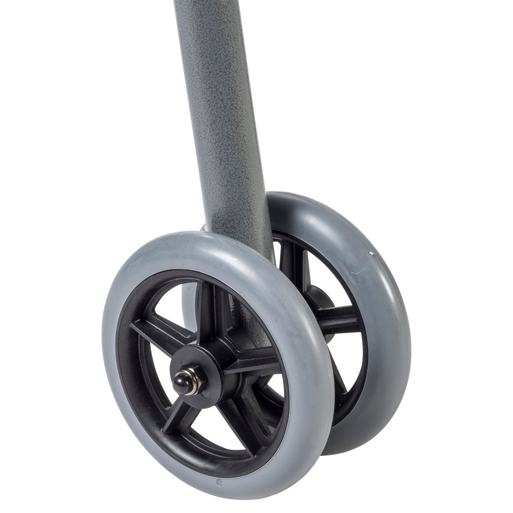 Drive Bariatric Aluminum Two Button Folding Walker with Wheels