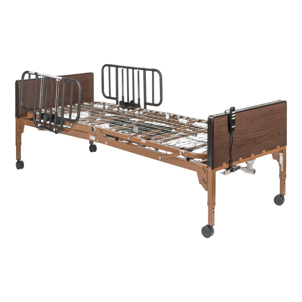 Drive Hospital Bed with Gravity 7 Mattress & Side Rails