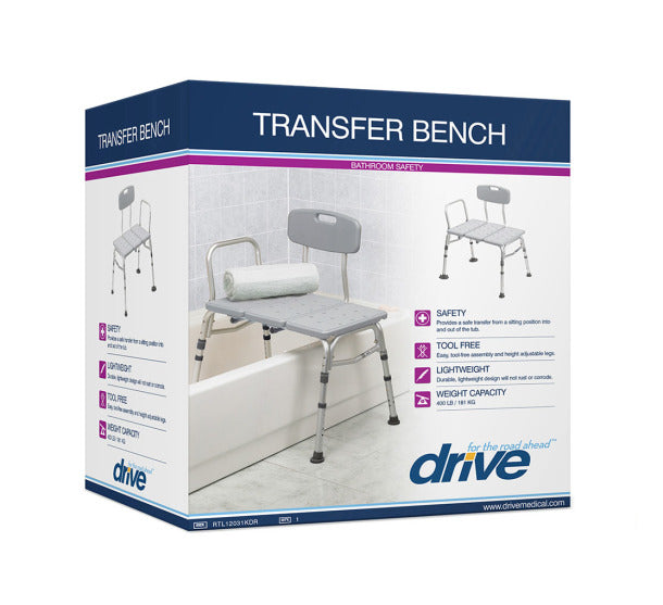 Drive Three Piece Transfer Tub Bench