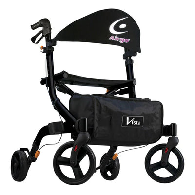 Airgo Vista Rollator 20" Onyx Black