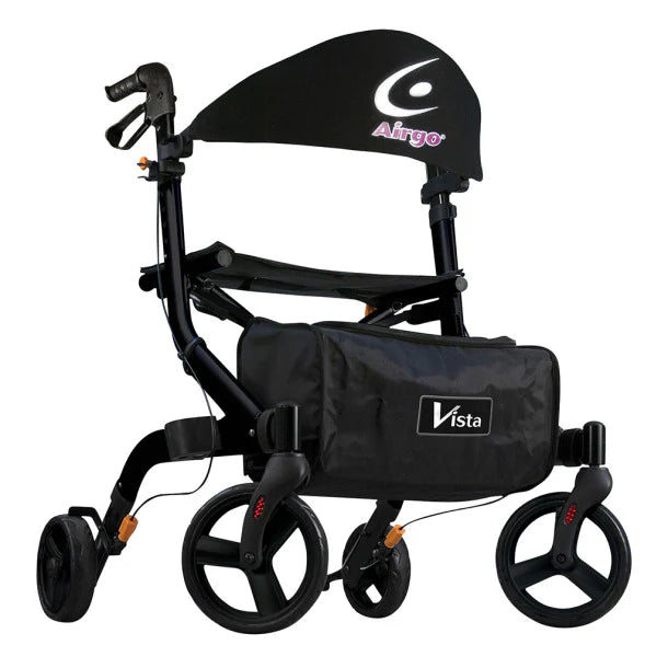 Airgo Vista Rollator 20" Onyx Black