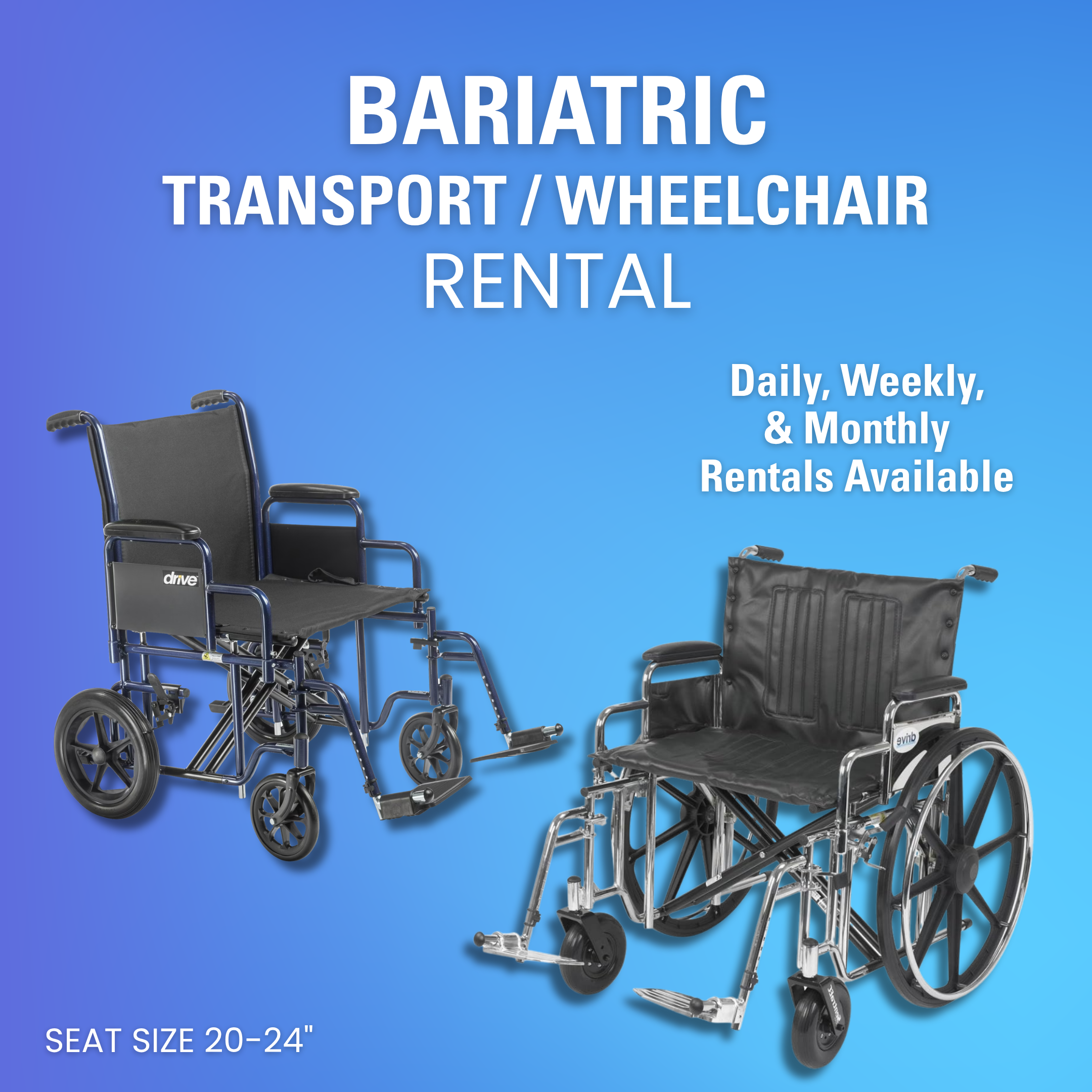 Bariatric Transport/Wheelchair Rental