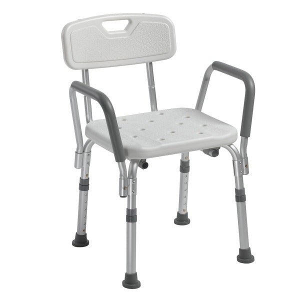 Drive Shower Chair with Back and Removable Padded Arms