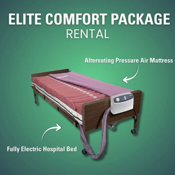 hospital bed and alternating pressure air mattress rental for home care in Pickering, Ajax, and Whitby.