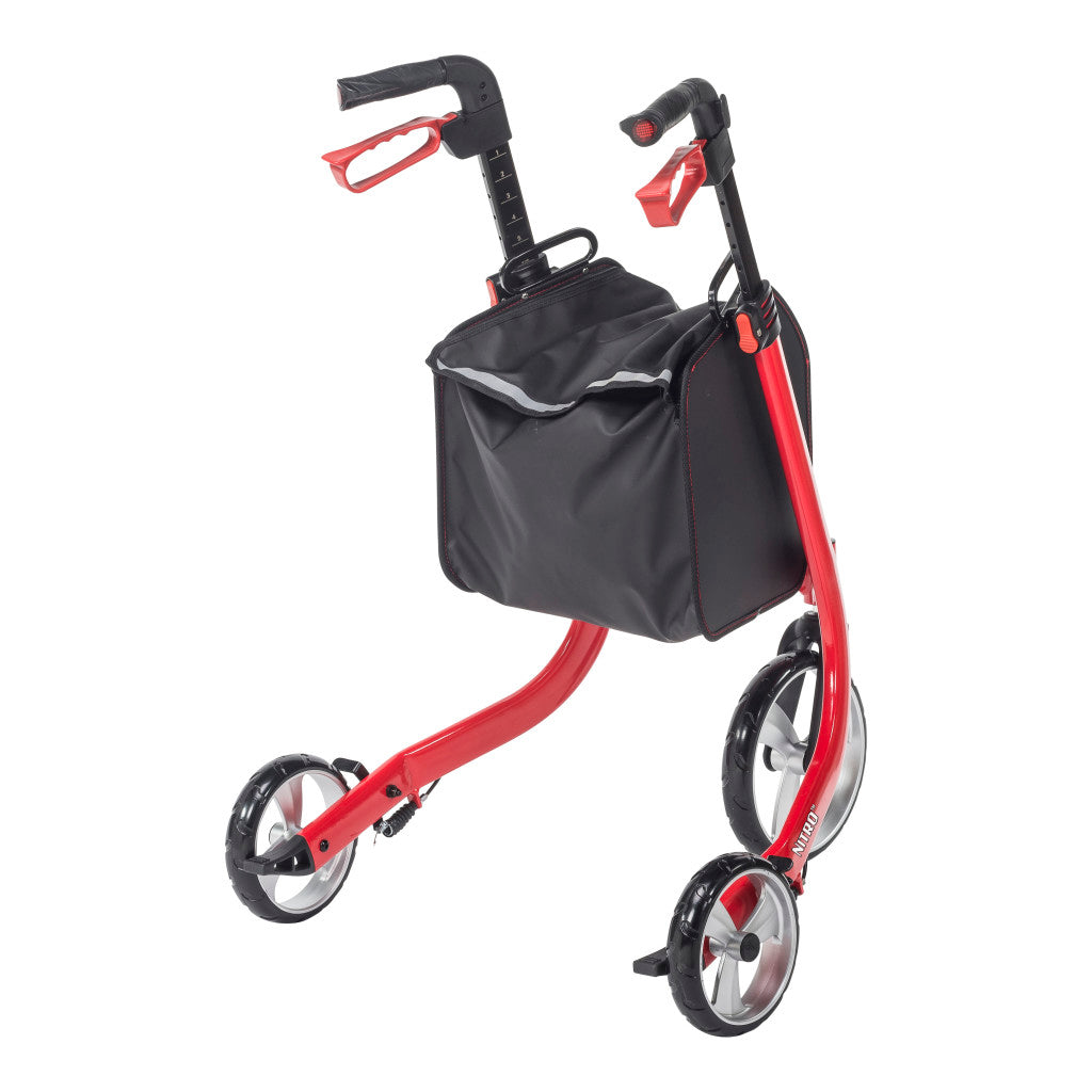 Nitro Euro Style 3-wheel Rollator Rolling Walker
