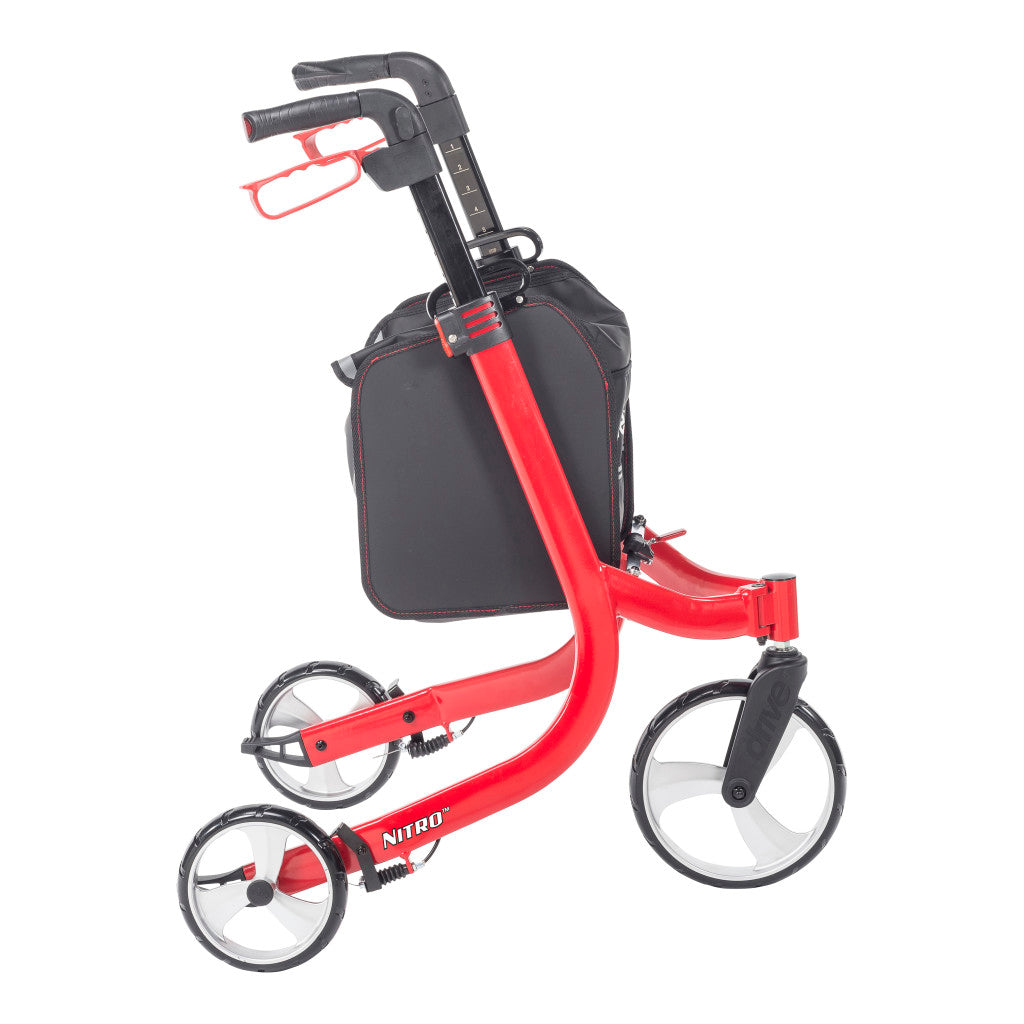 Nitro Euro Style 3-wheel Rollator Rolling Walker