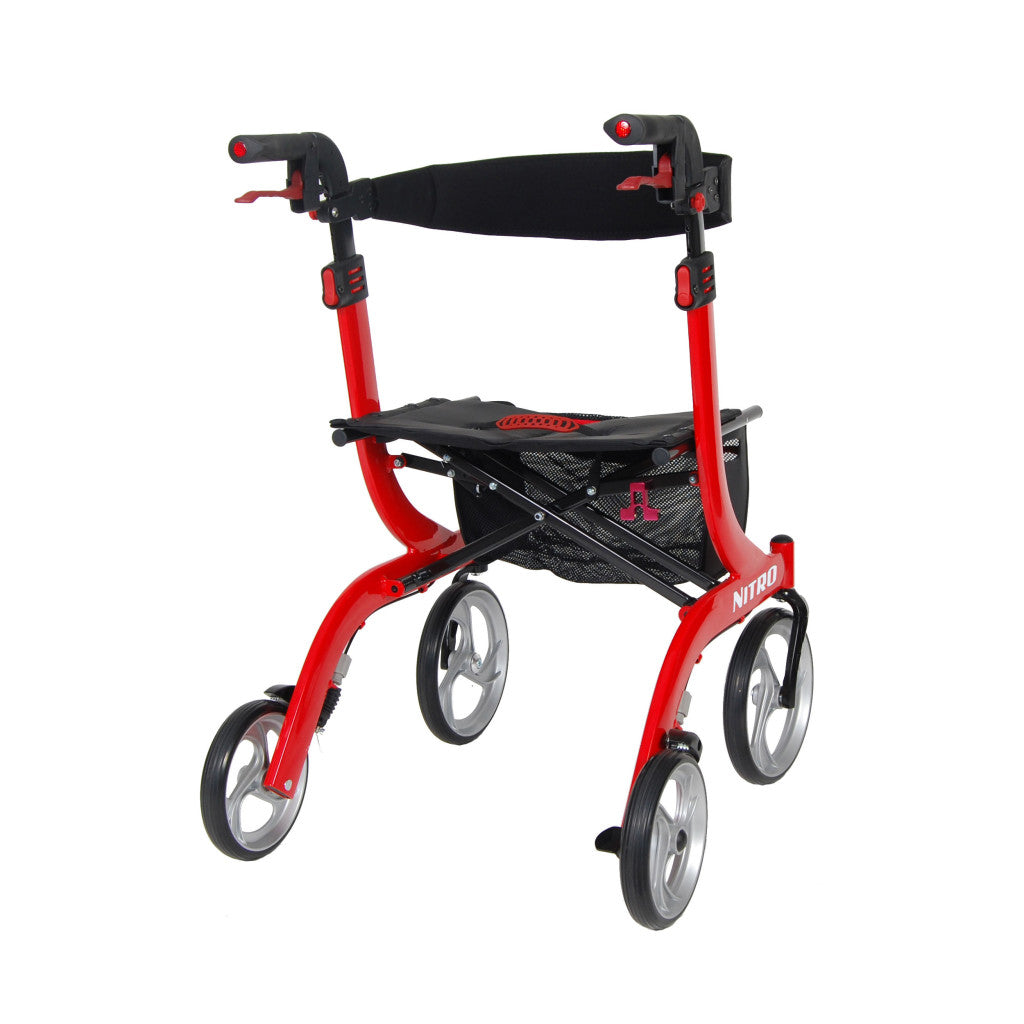 Drive Nitro Aluminum Rollator, 10" Casters