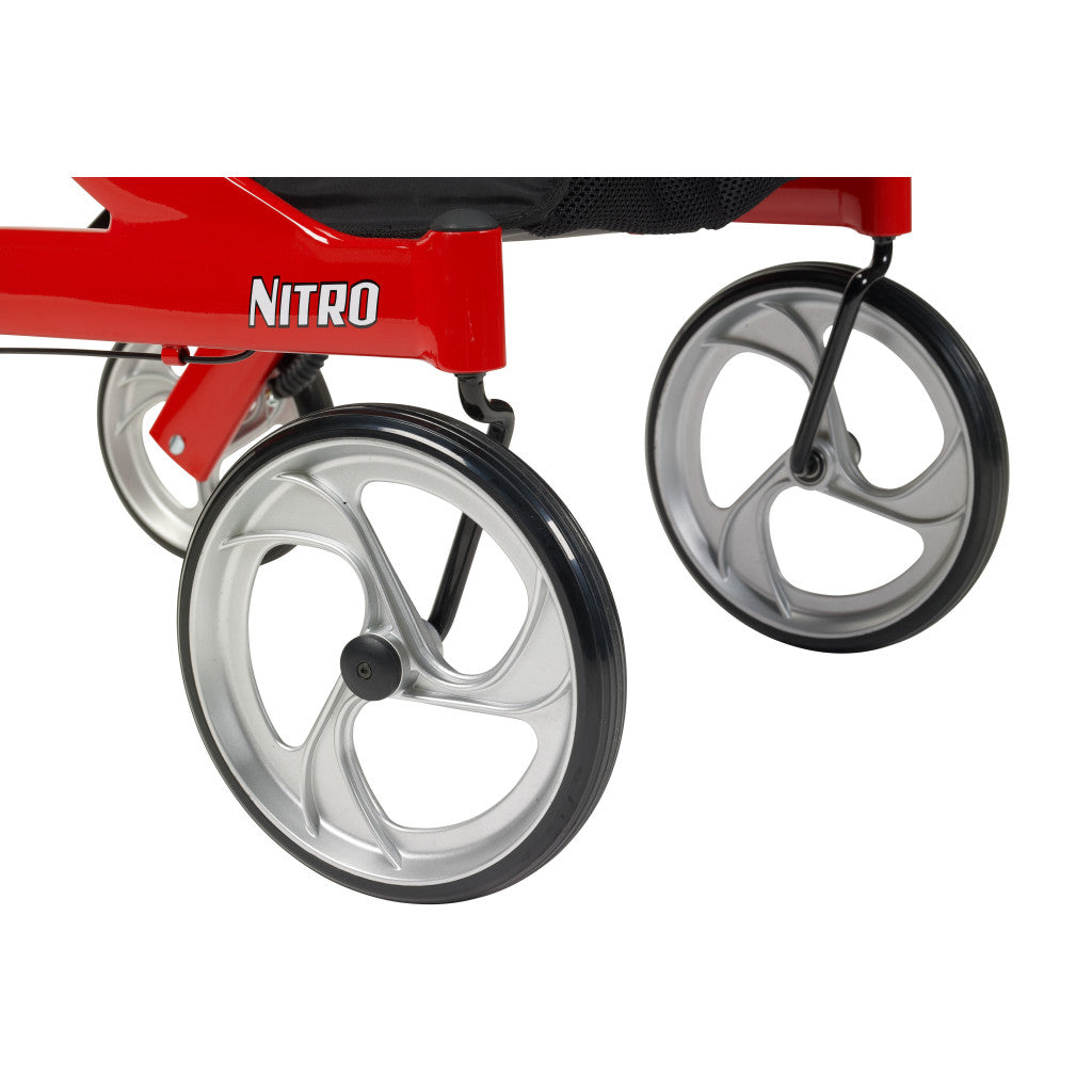 Drive Nitro Aluminum Rollator, 10" Casters