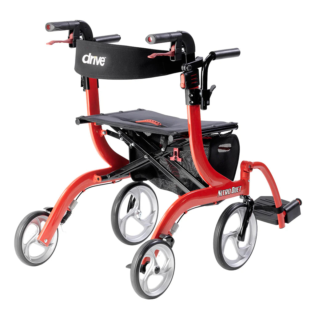 Drive Nitro® Duet Rollator and Transport Chair