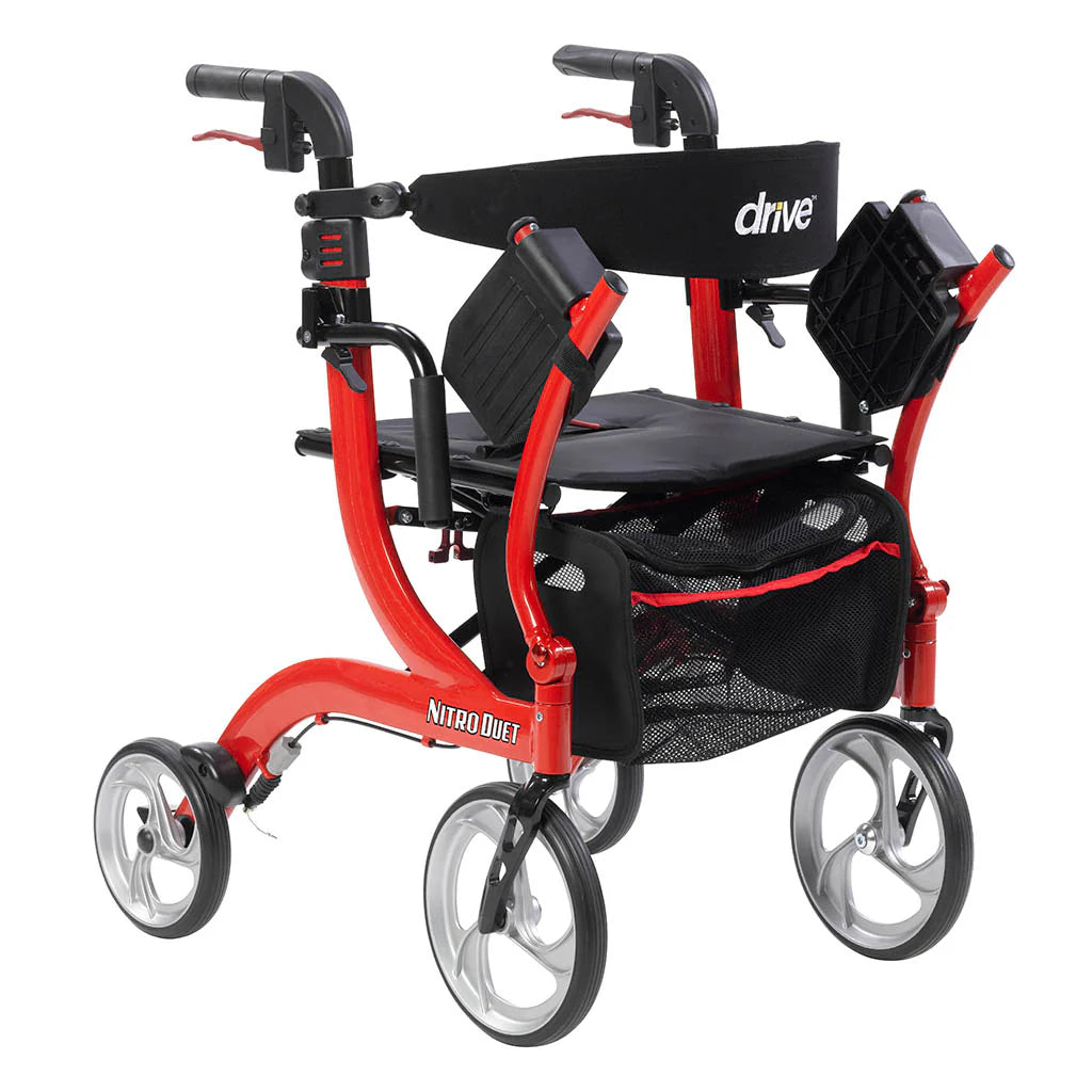 Drive Nitro® Duet Rollator and Transport Chair